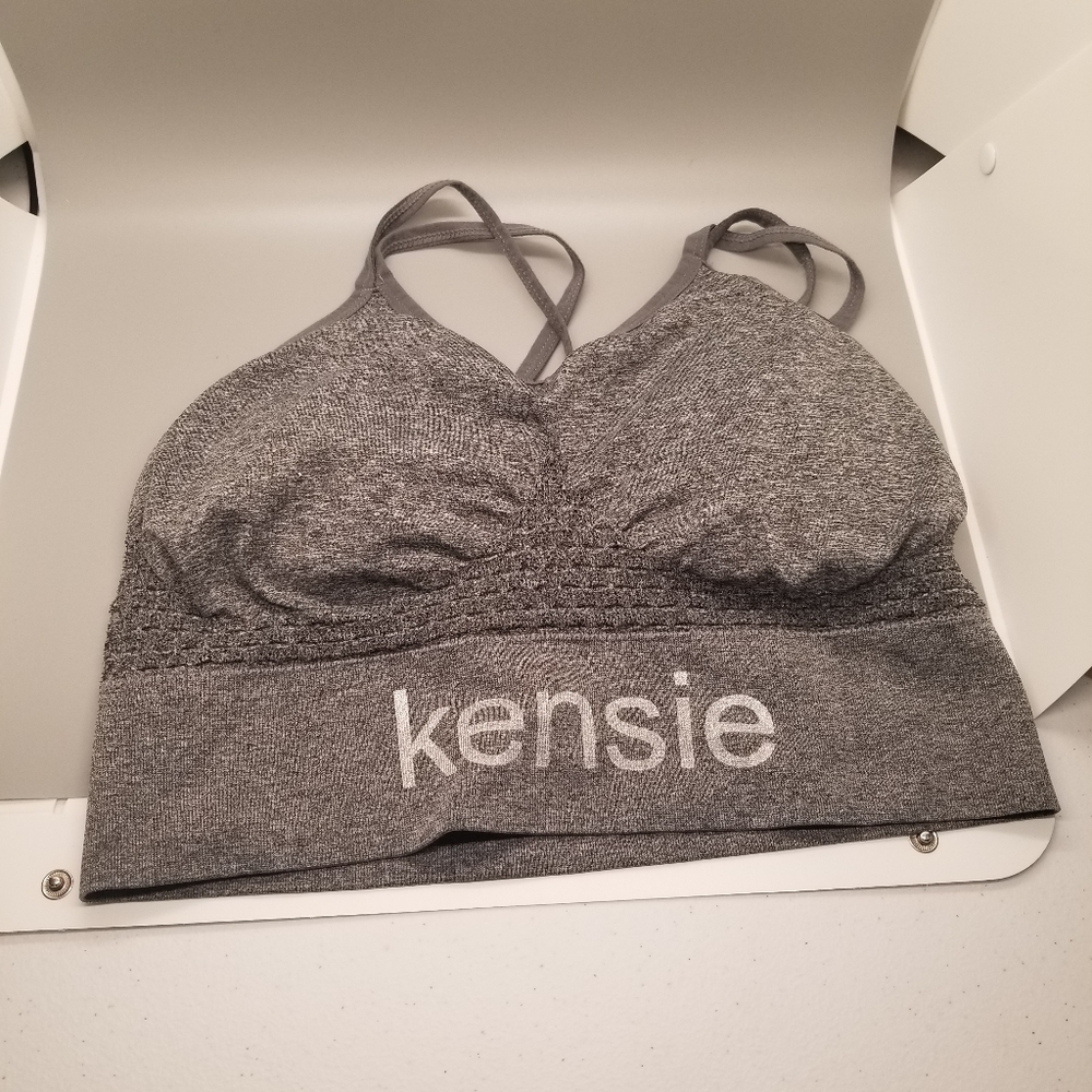 Kensie grey 2x sports bra